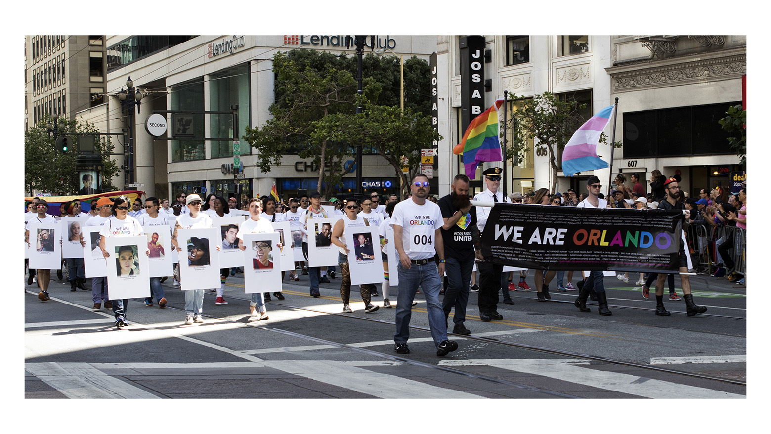 people marching at san francisco pride