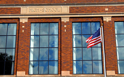 High school building