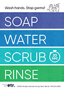 Soap, Water, Scrub, Rinse (Item number T103)