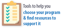 Tools to help you choose you EBI and find resources to support program success